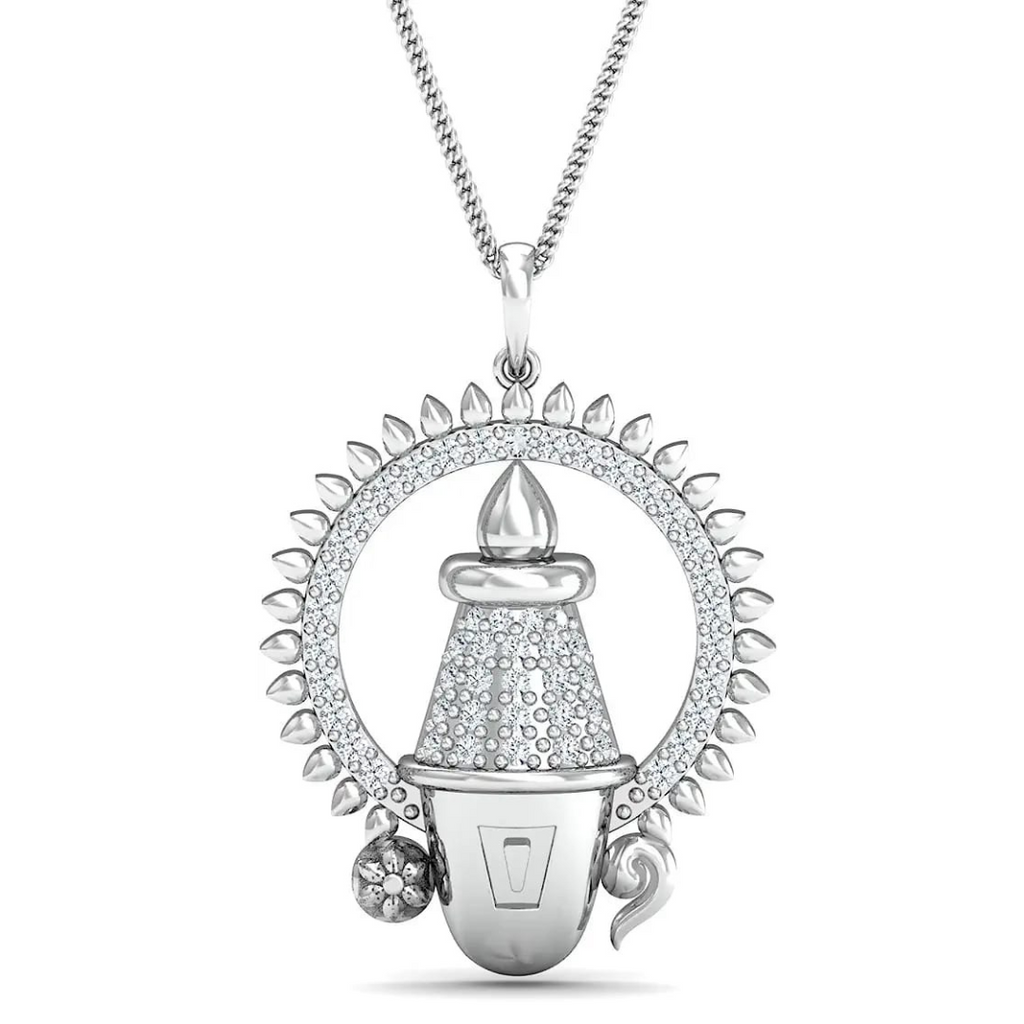 Silver Pure 925 Tirupati Balaji Pendant With Chain | RadhaMahi