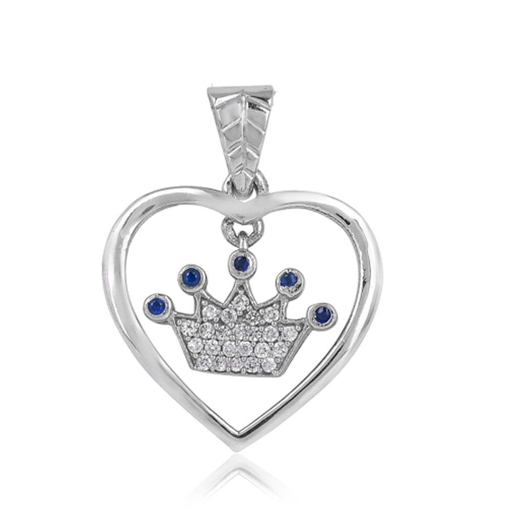 Pure 925 Silver Ruler of Hearts Pendant
