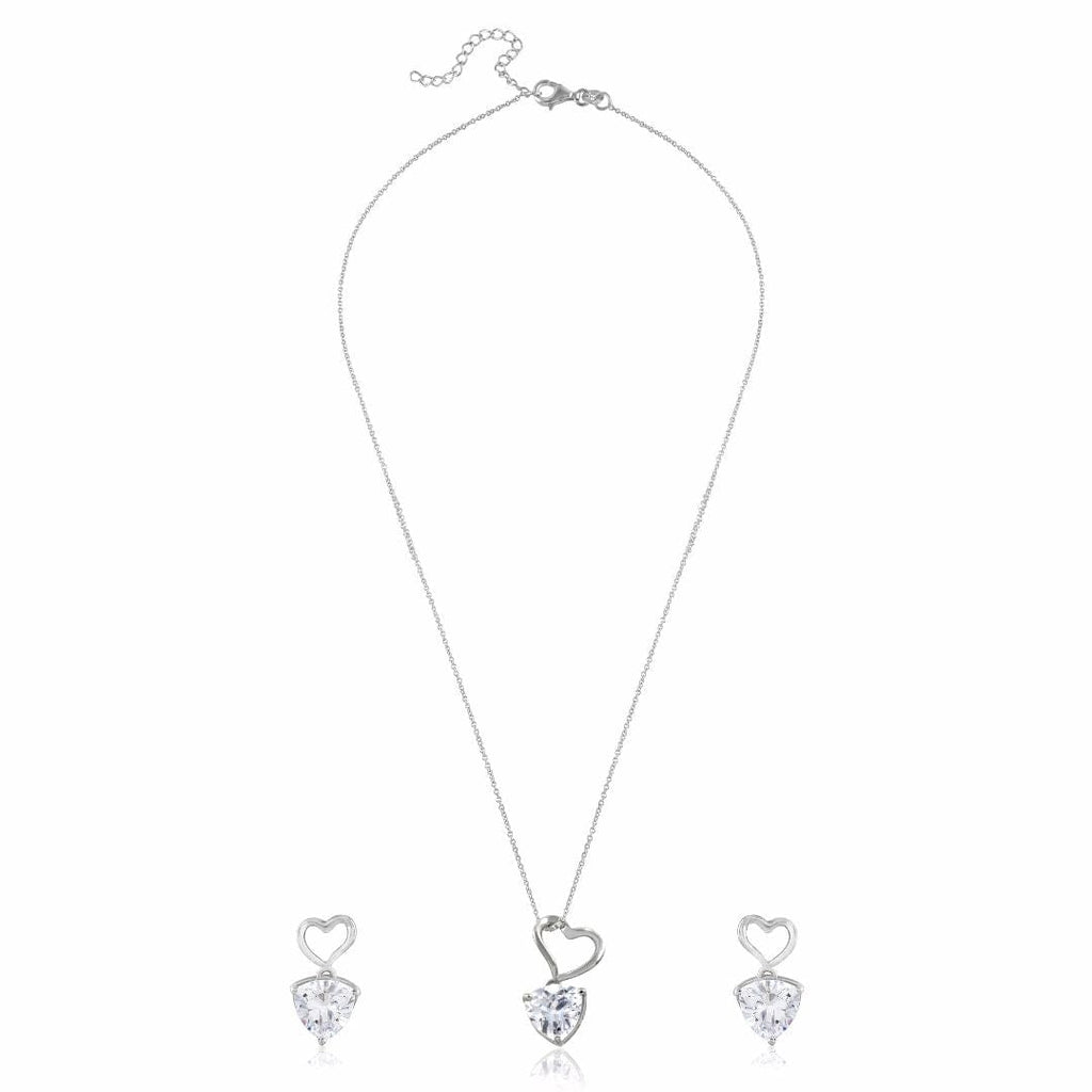 Silver Forever Valentine Solitaire Set